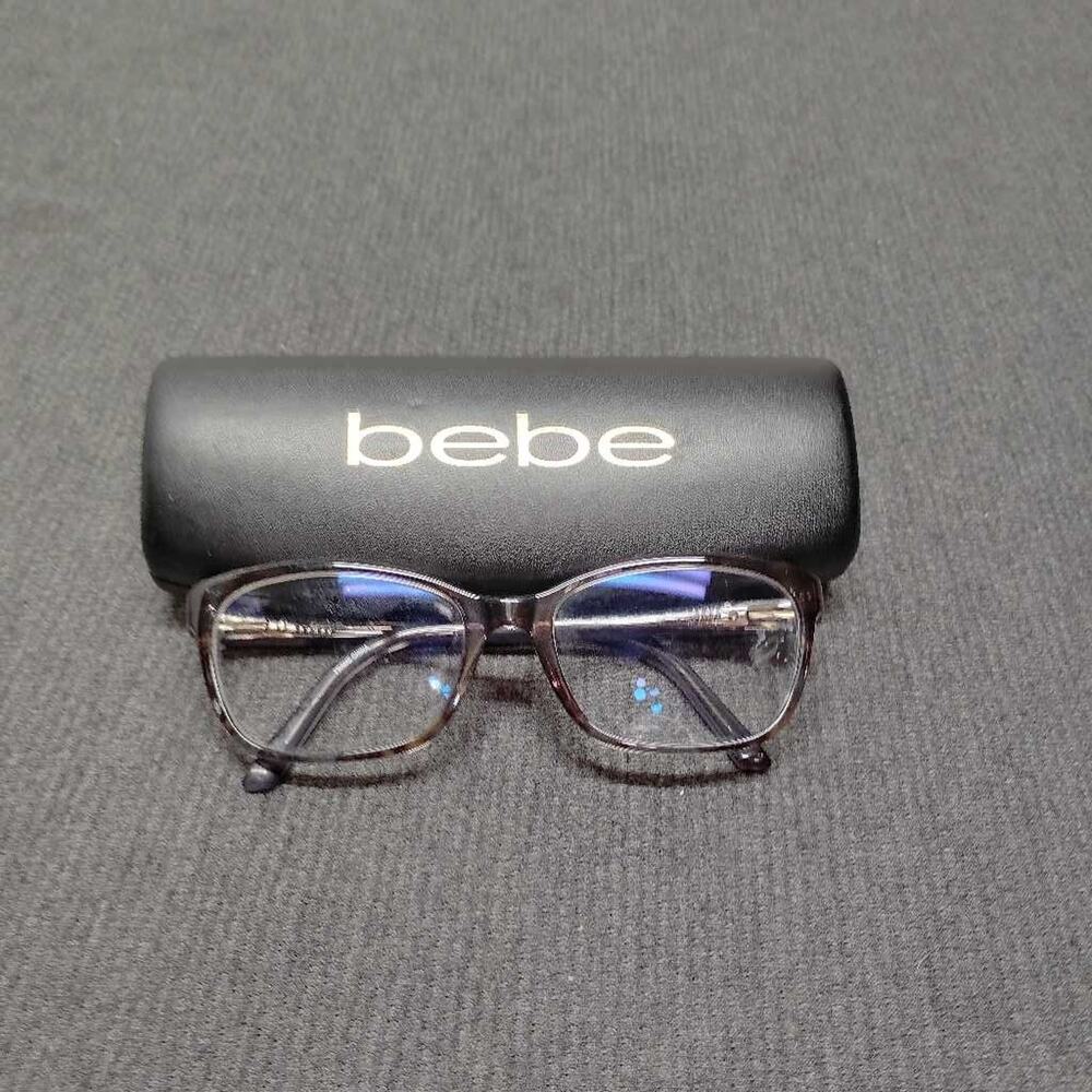 Bebe BB5126 Take A Chance Eyeglasses Tortoise Square Frames Only 53 17 135